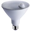 Satco 14 Watt PAR38 LED, White, 5000K, 1100 Lumens, 120 Volt, PIR Sensor, Non-Dimmable S11444